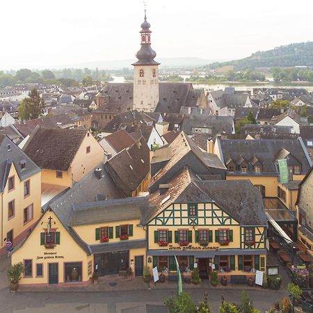 Weinhotel Des Riesling Zum Gruenen Kranz Ruedesheim am Rhein Exterior photo