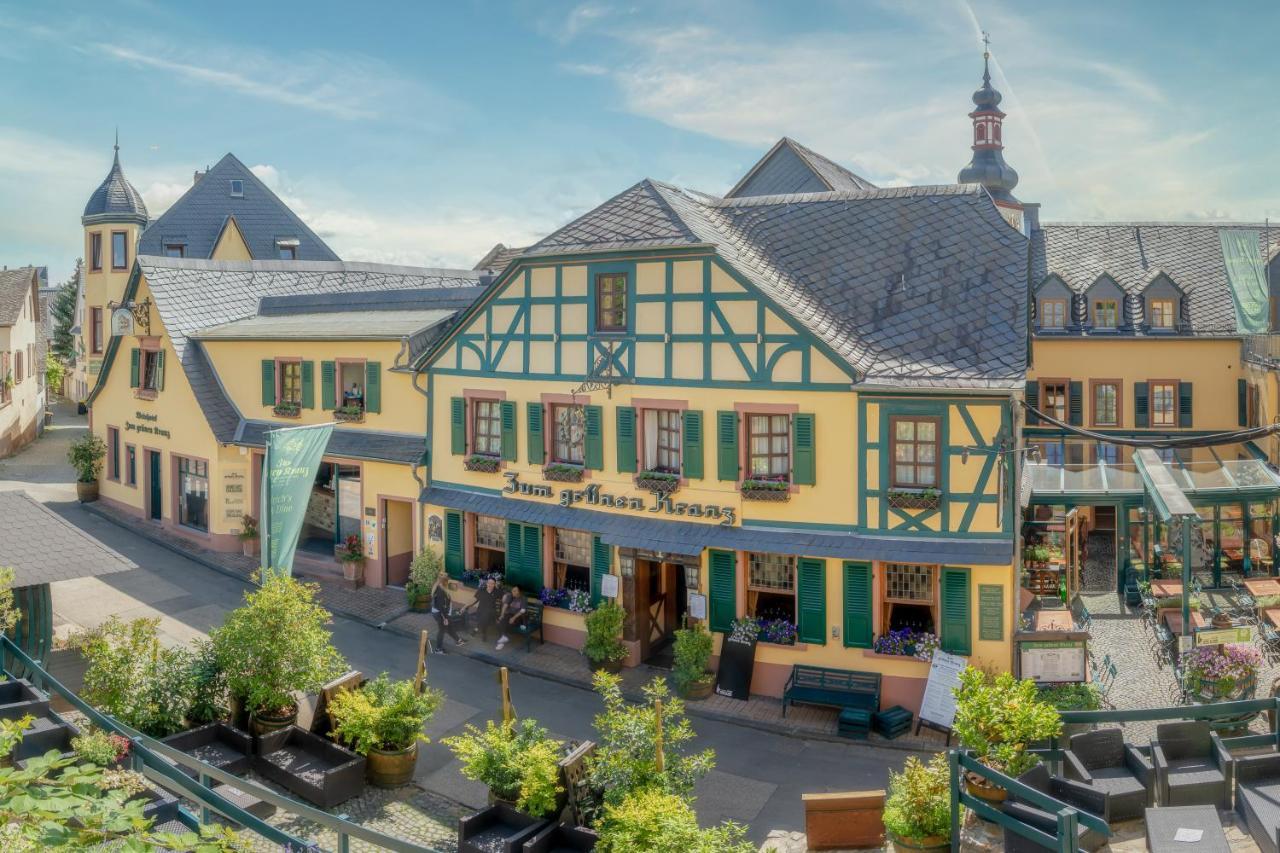 Weinhotel Des Riesling Zum Gruenen Kranz Ruedesheim am Rhein Exterior photo